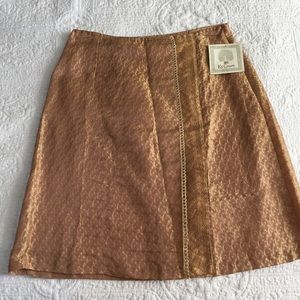 April Cornell, gold brocade skirt Small 4